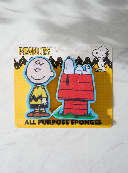 Set de esponjas Peanuts de Snoopy y Charlie Brown
