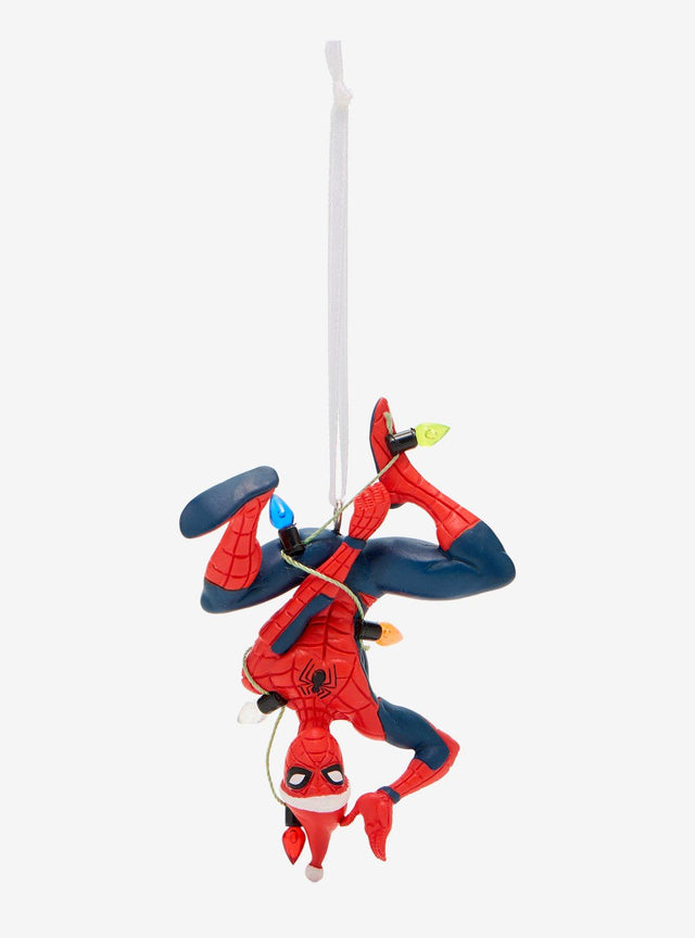 Adorno de Spider-Man con luces navideñas