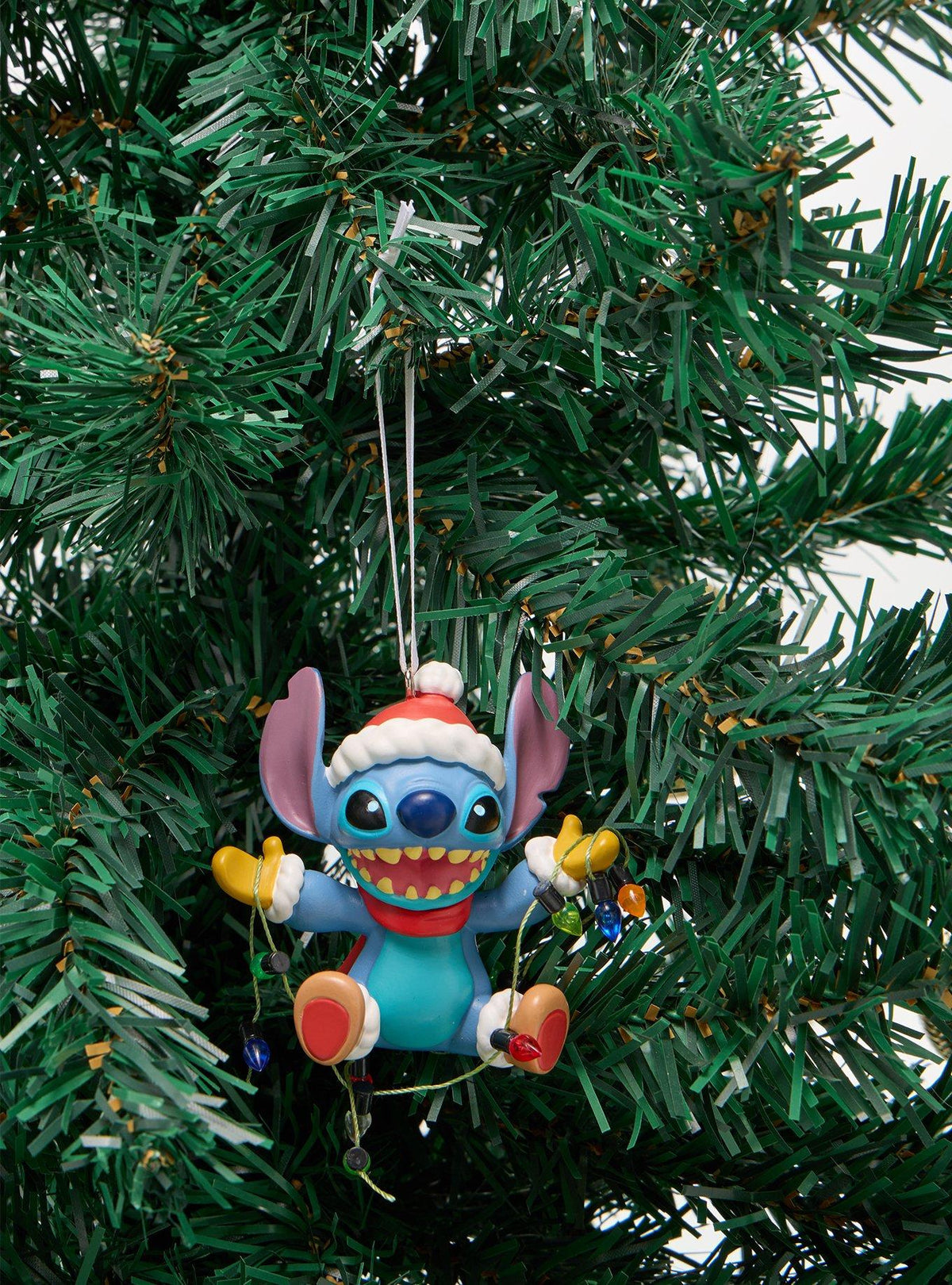 Adorno de Stitch con luces de Navidad