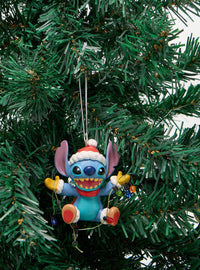 Adorno de Stitch con luces de Navidad