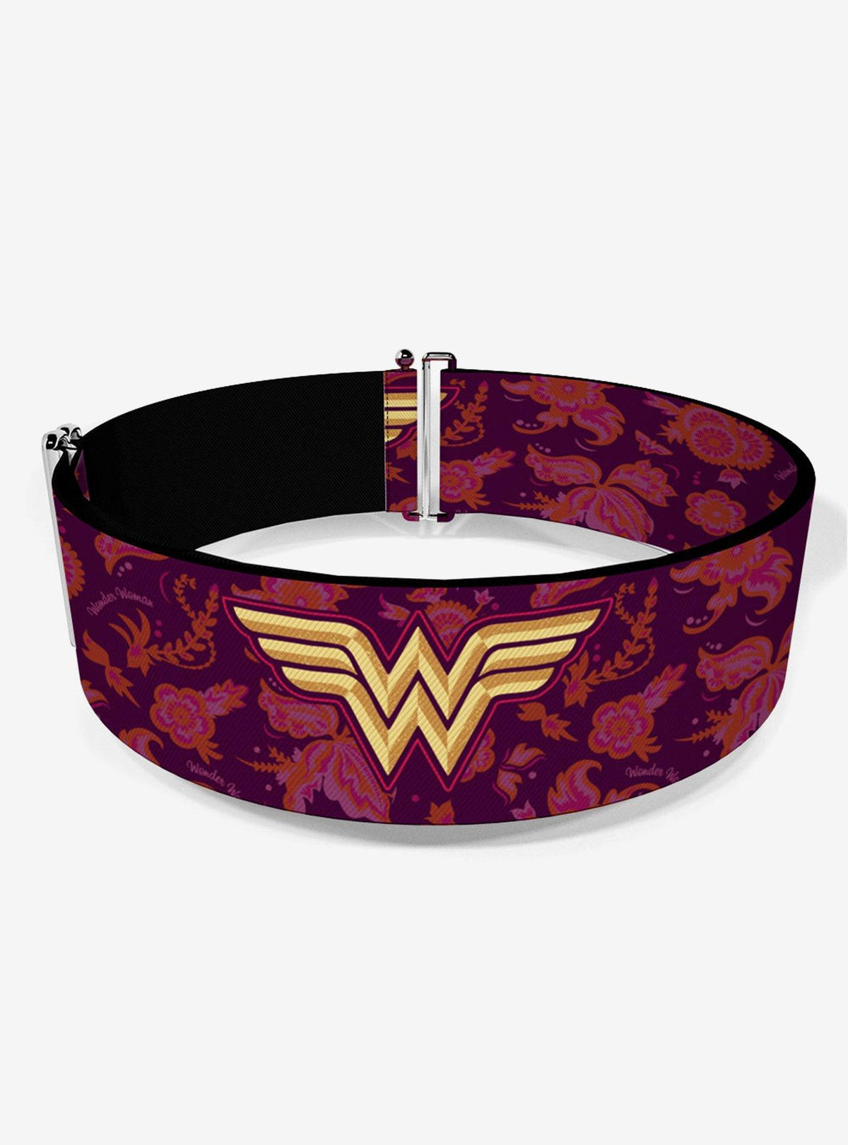 Cinturón ajustable de Wonder Woman con collage floral