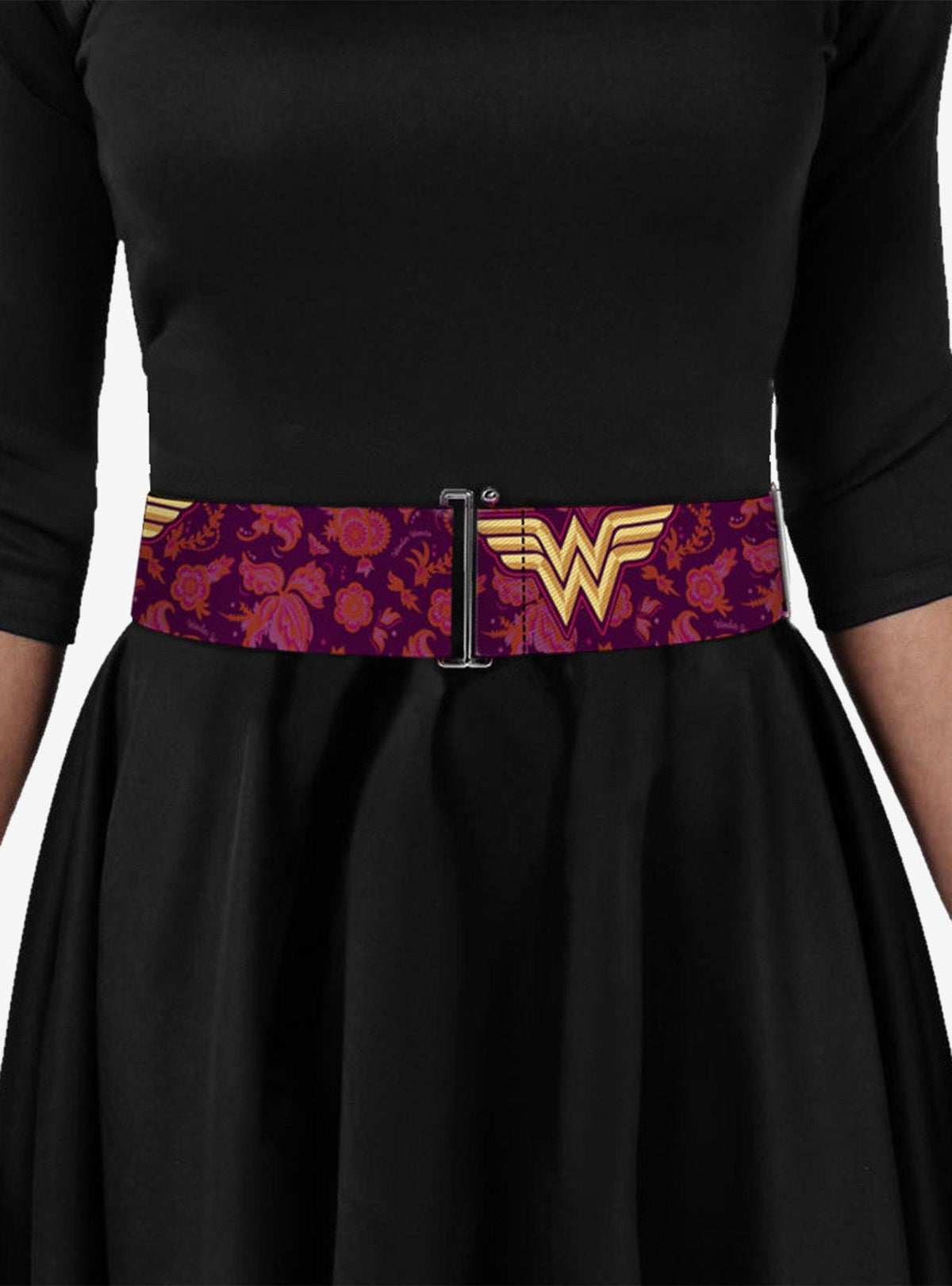 Cinturón ajustable de Wonder Woman con collage floral