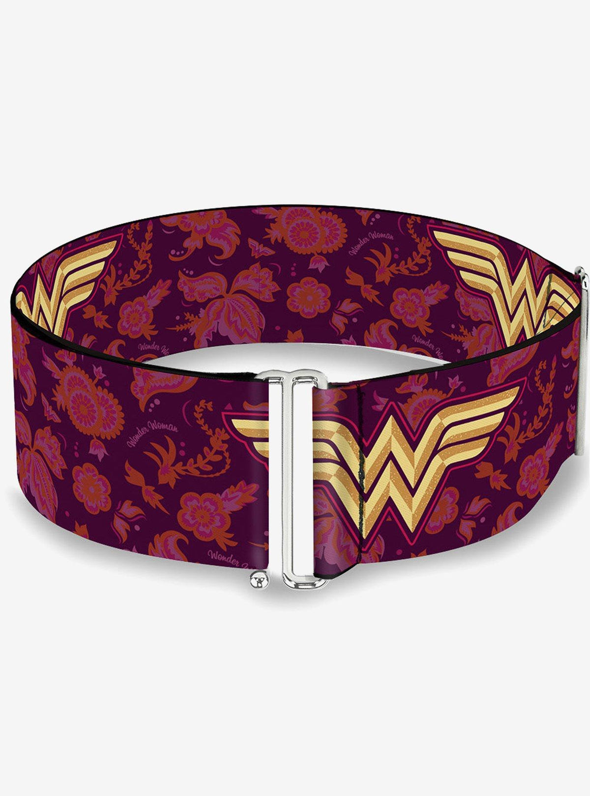 Cinturón ajustable de Wonder Woman con collage floral