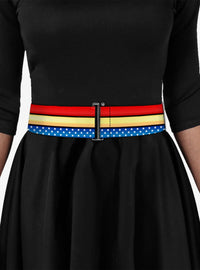 Cinturón ajustable de Wonder Woman con estrellas y franjas