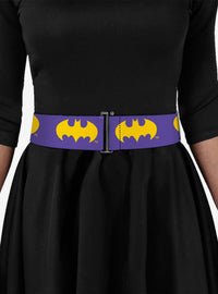 Cinturón ajustable Batman morado y amarillo