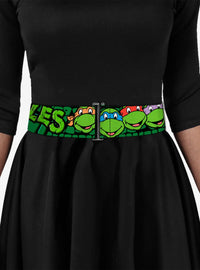 Cinturón ajustable Tortugas Ninja: rostros del grupo