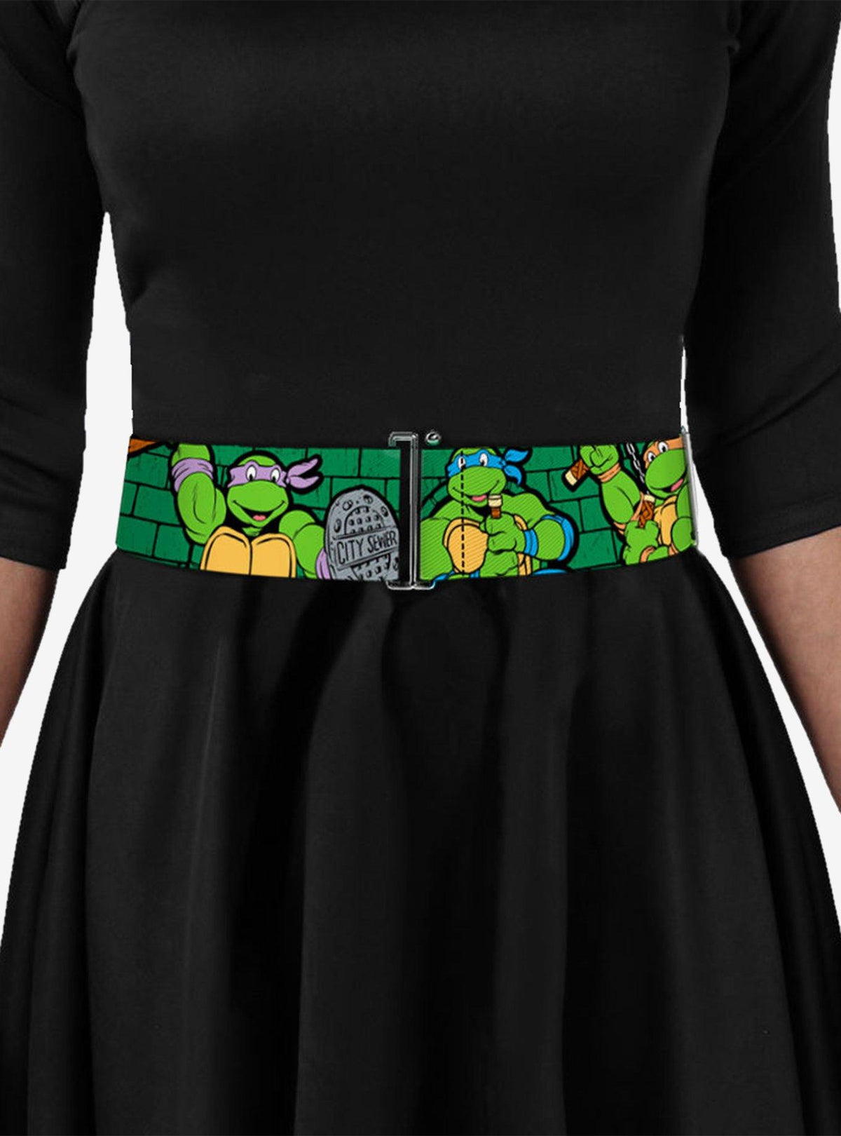Cinturón Teenage Mutant Ninja Turtles, muro verde