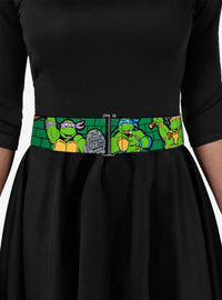 Cinturón Teenage Mutant Ninja Turtles, muro verde