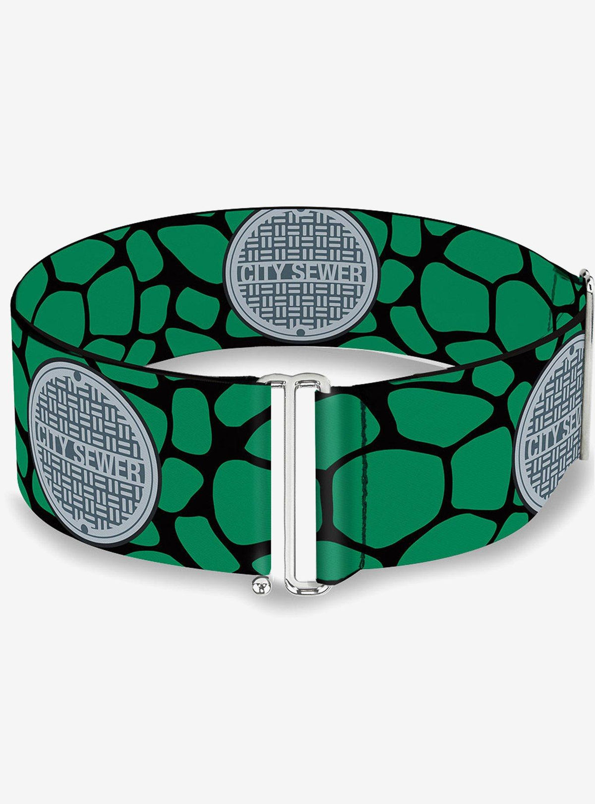 Cinturón elástico ajustable Tortugas Ninja negro