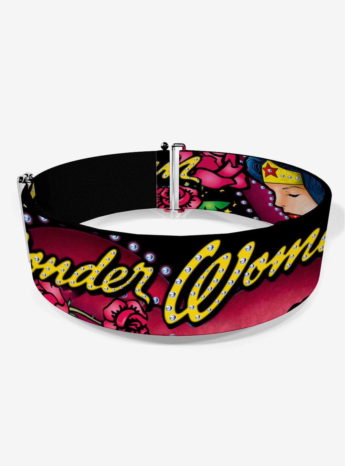 Cinturón elástico Wonder Woman: rosas, fuerza y belleza