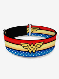 Cinturón elástico Wonder Woman con franjas y estrellas