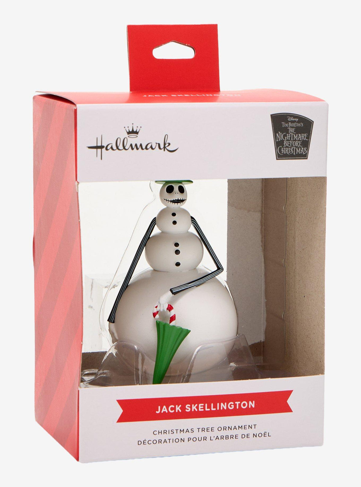 Adorno de Jack Skellington como muñeco de nieve