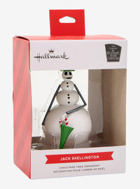 Adorno de Jack Skellington como muñeco de nieve