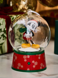 Adorno musical de bola de nieve de Mickey Mouse