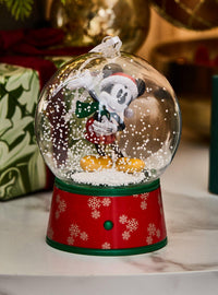 Adorno musical de bola de nieve de Mickey Mouse