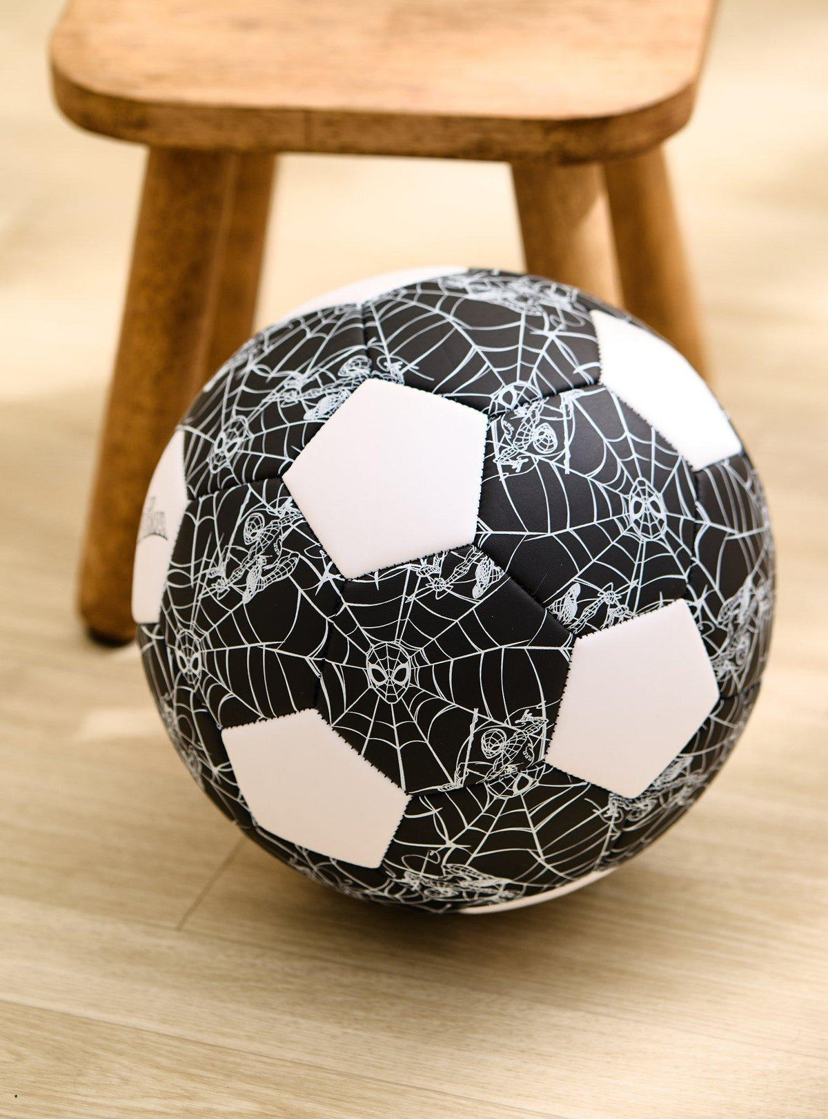 Balón de fútbol Spider-Man con telarañas, talla 5