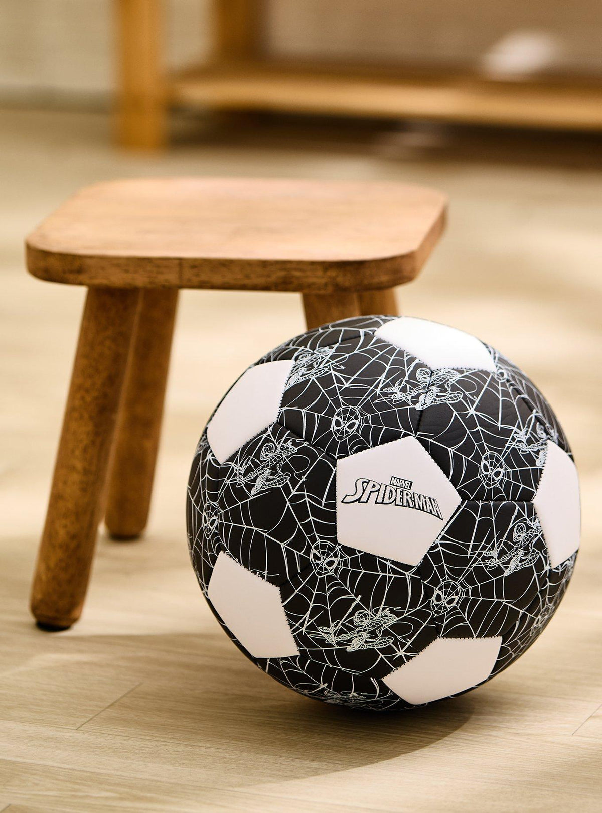 Balón de fútbol Spider-Man con telarañas, talla 5
