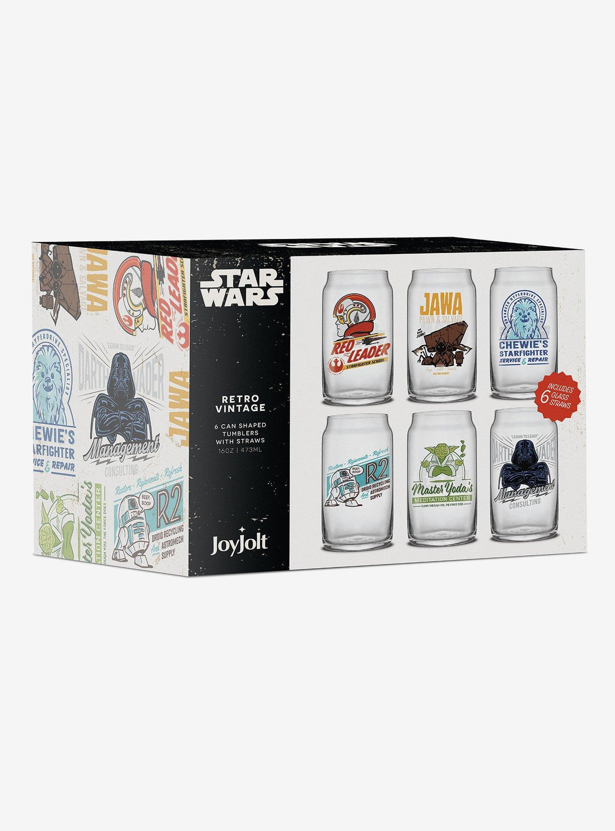 Set de 6 vasos retro Star Wars