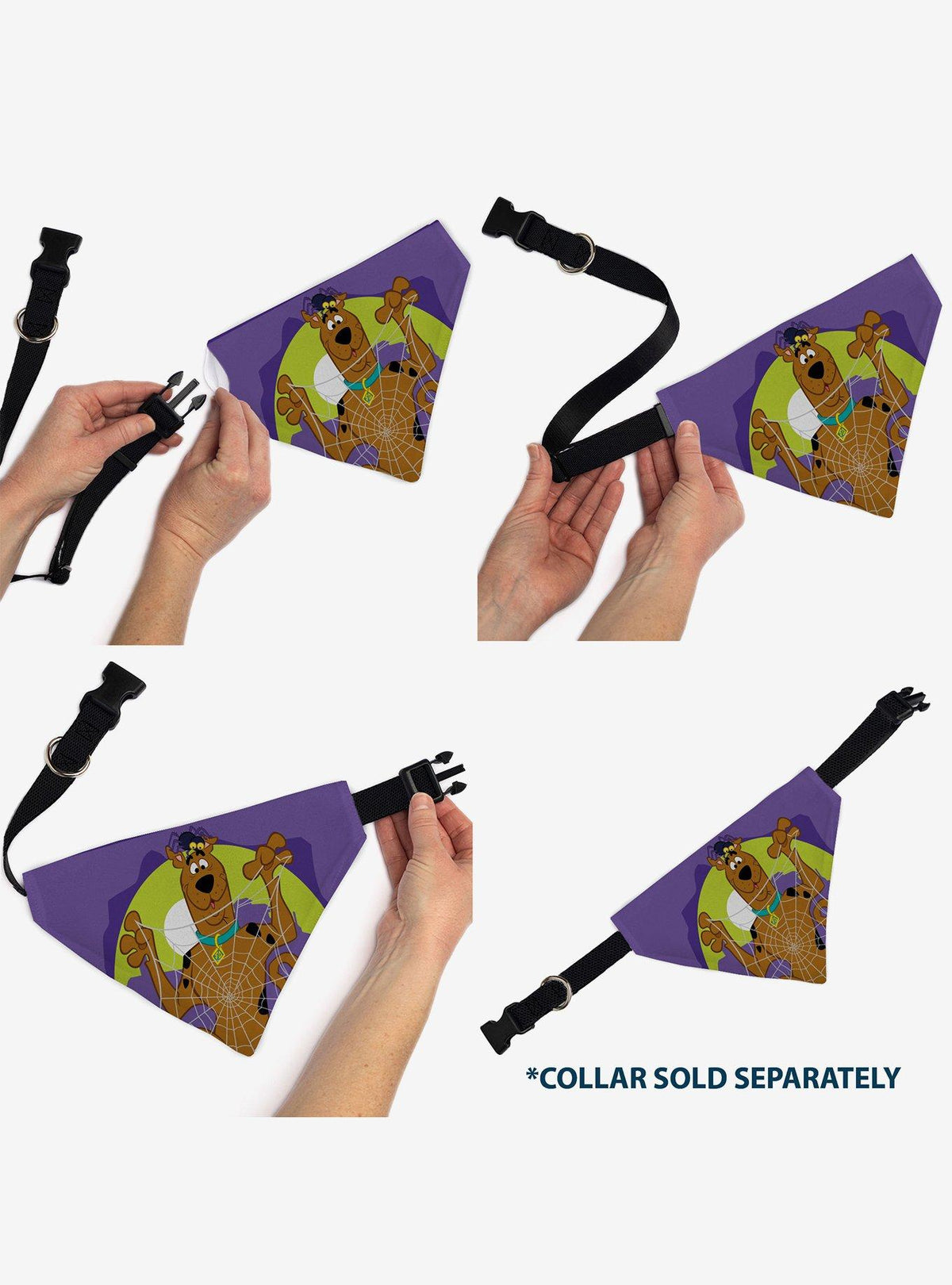 Bandana para mascota Scooby-Doo: telarañas de Halloween