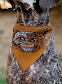 Bandana para mascota Gremlins: rostro de Gizmo y diseño varsity