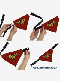 Bandana para perro Wonder Woman con logo WW