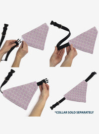 Bandana para mascota Barbie con moño y monograma B