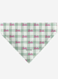 Bandana beige a cuadros para mascotas Barbie