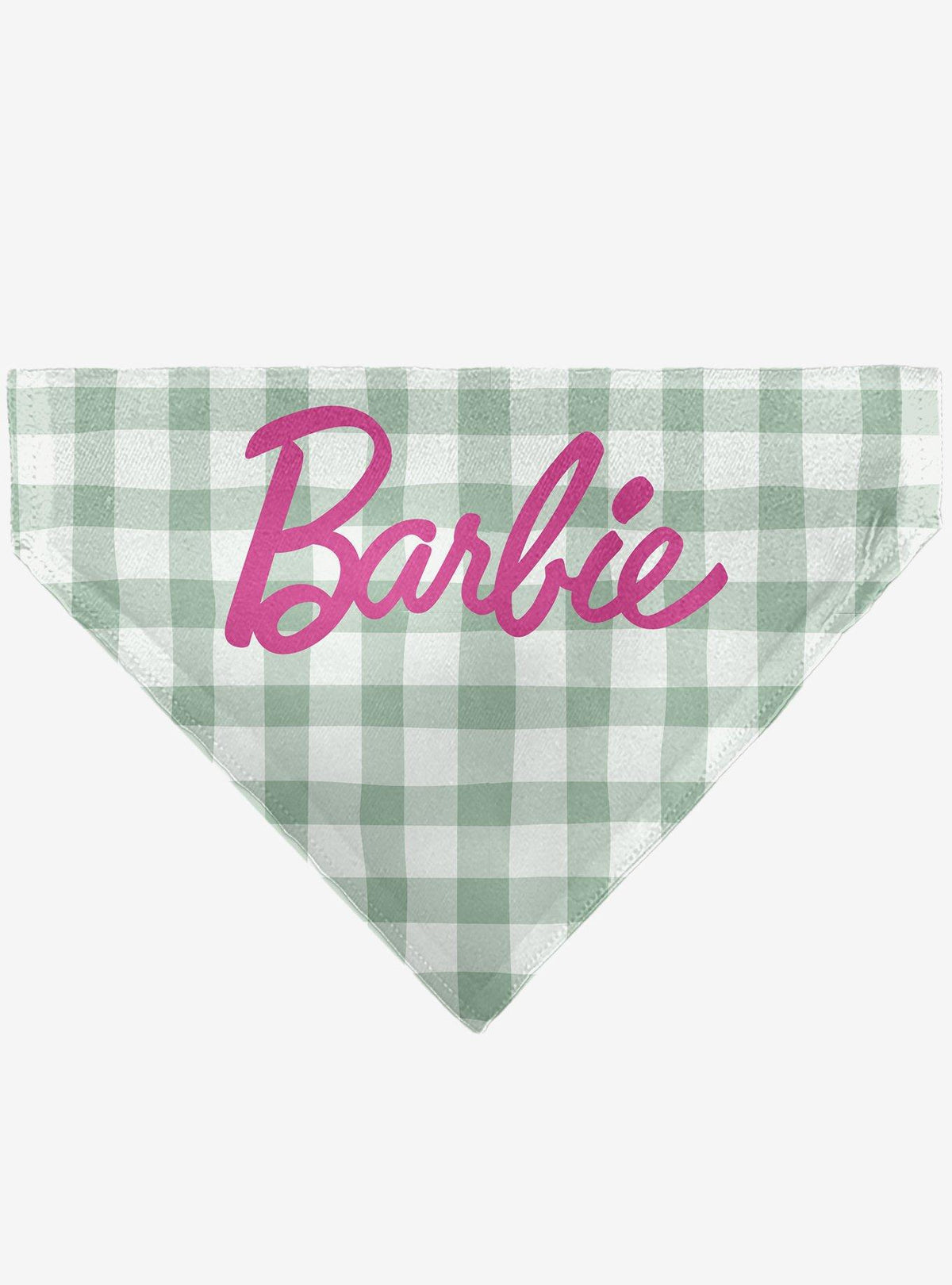Bandana beige a cuadros para mascotas Barbie