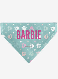 Bandana para mascota Barbie con huellas