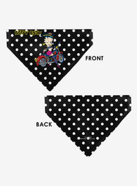 Bandana para mascota Betty Boop Biker Betty con lunares
