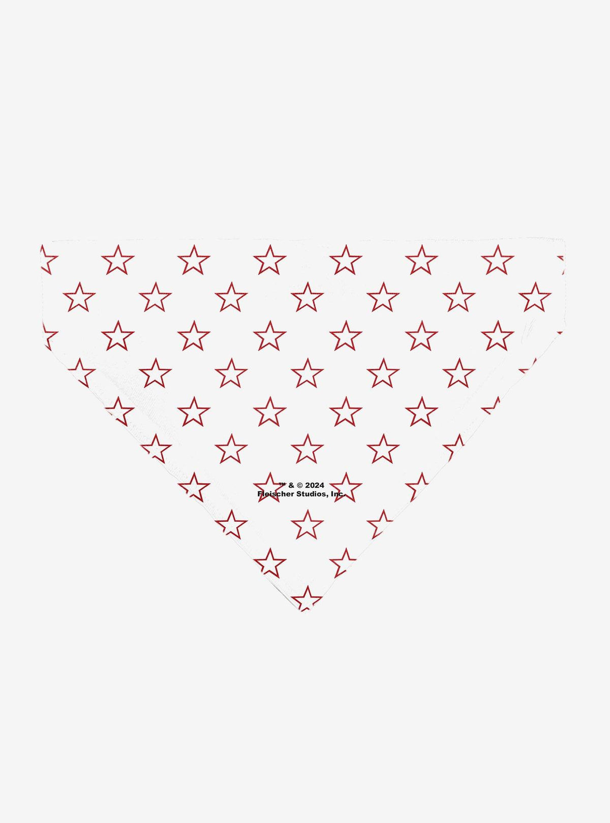Bandana roja para mascota Betty Boop con corazón y estrellas