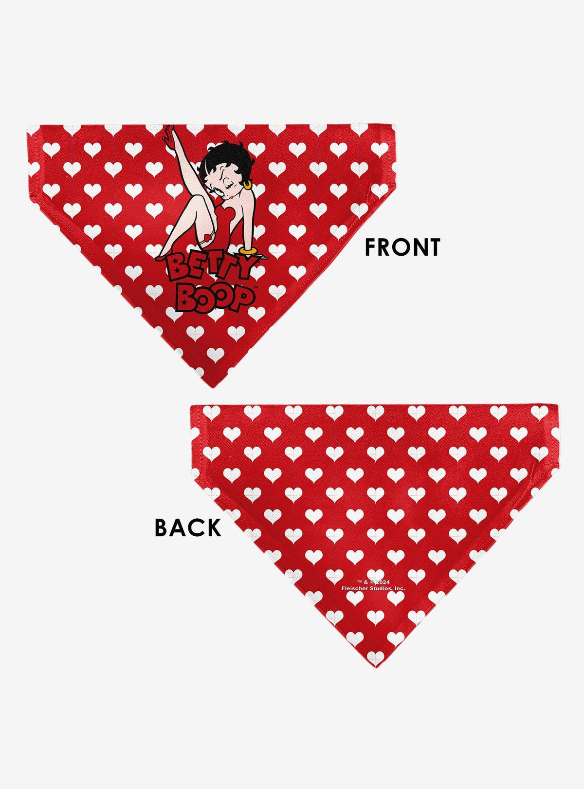 Bandana blanca para mascota Betty Boop