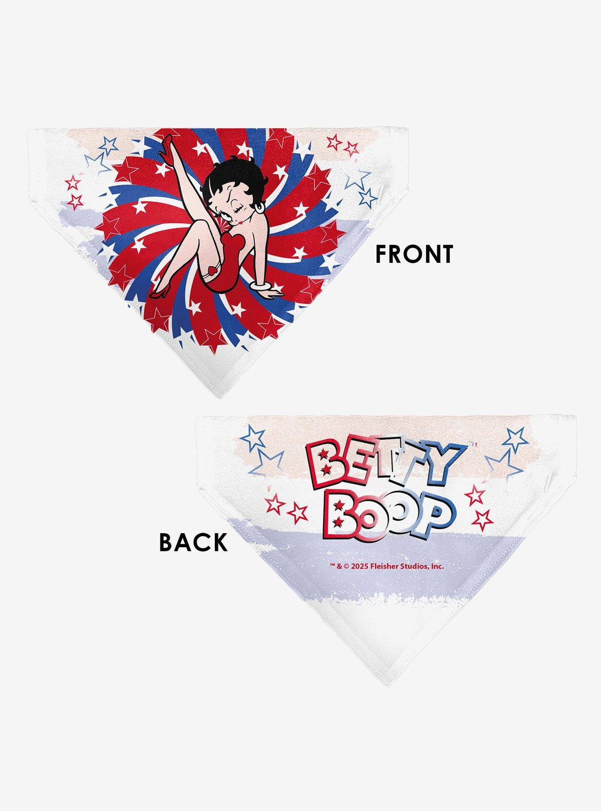 Bandana para mascota Betty Boop en pose de patada