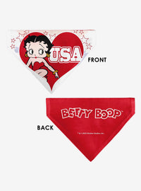 Bandana para mascota Betty Boop con corazones y estrellas