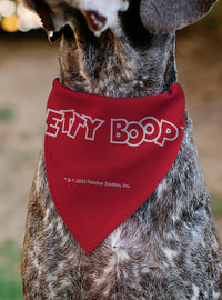 Bandana para mascota Betty Boop con corazones y estrellas
