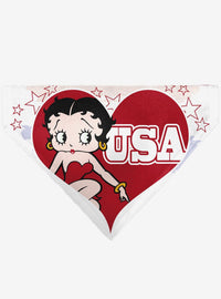 Bandana para mascota Betty Boop con corazones y estrellas