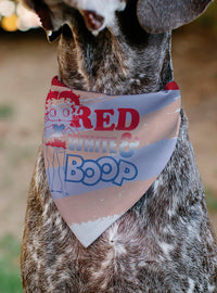 Bandana para mascota Betty Boop a rayas