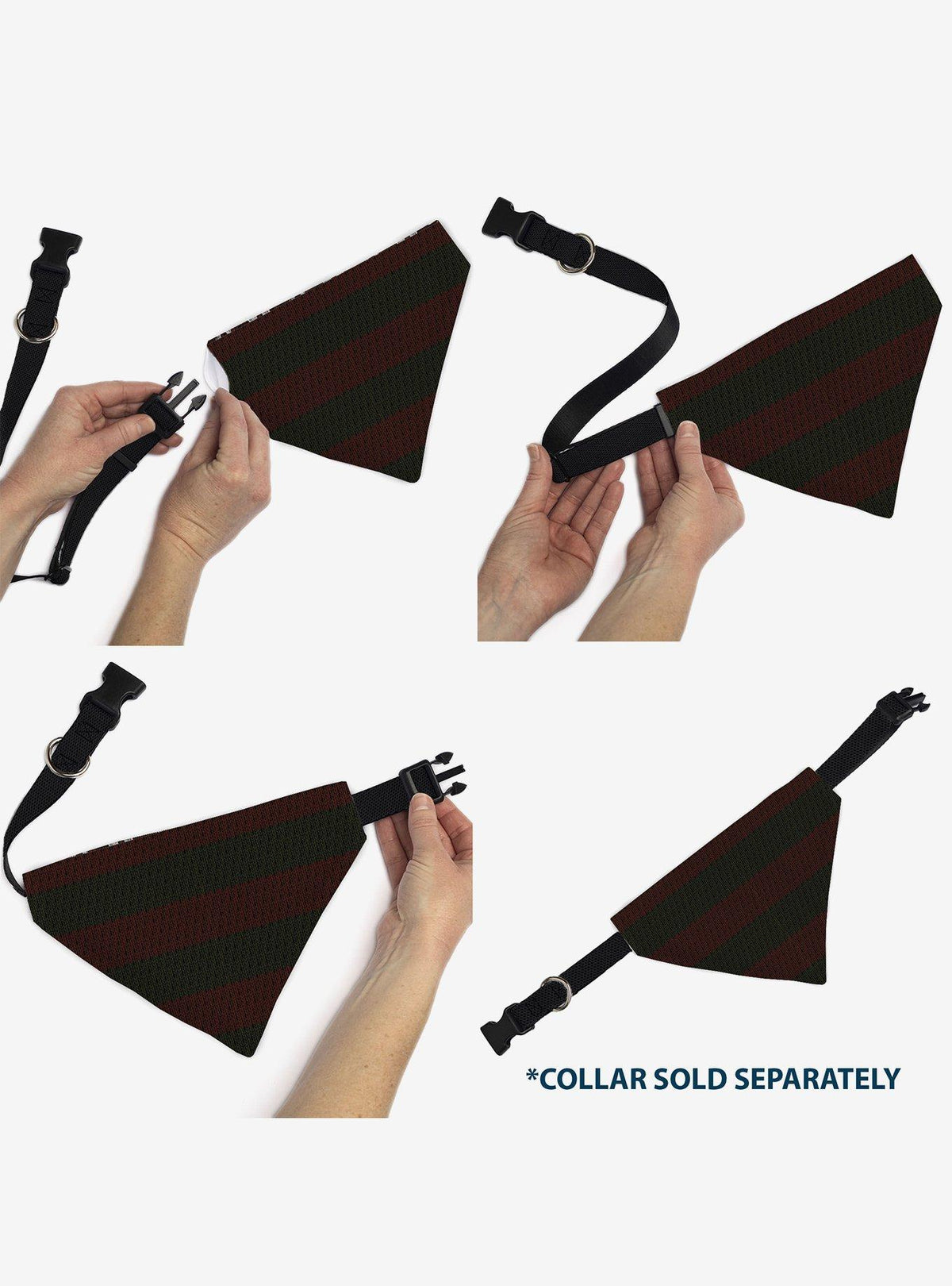 Bandana negra de Freddy para mascota - A Nightmare on Elm Street