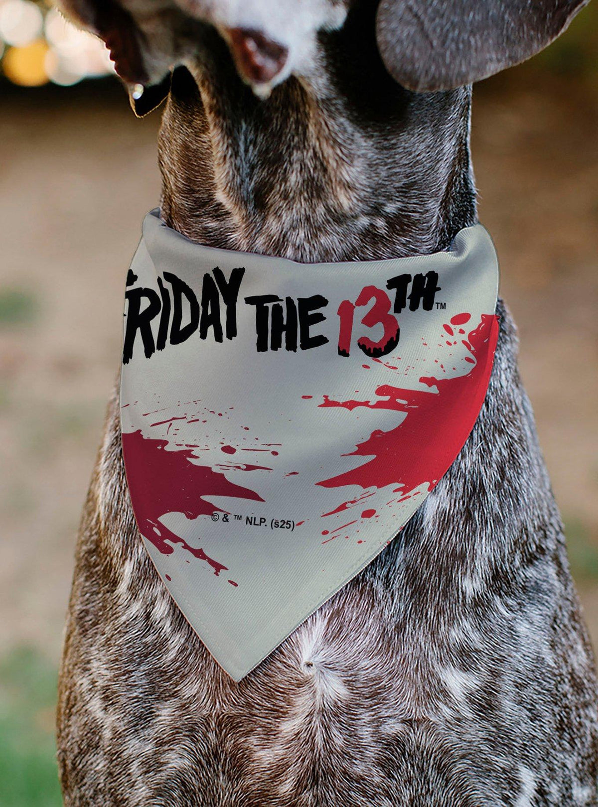 Bandana para mascota Friday the 13th con máscara de hockey