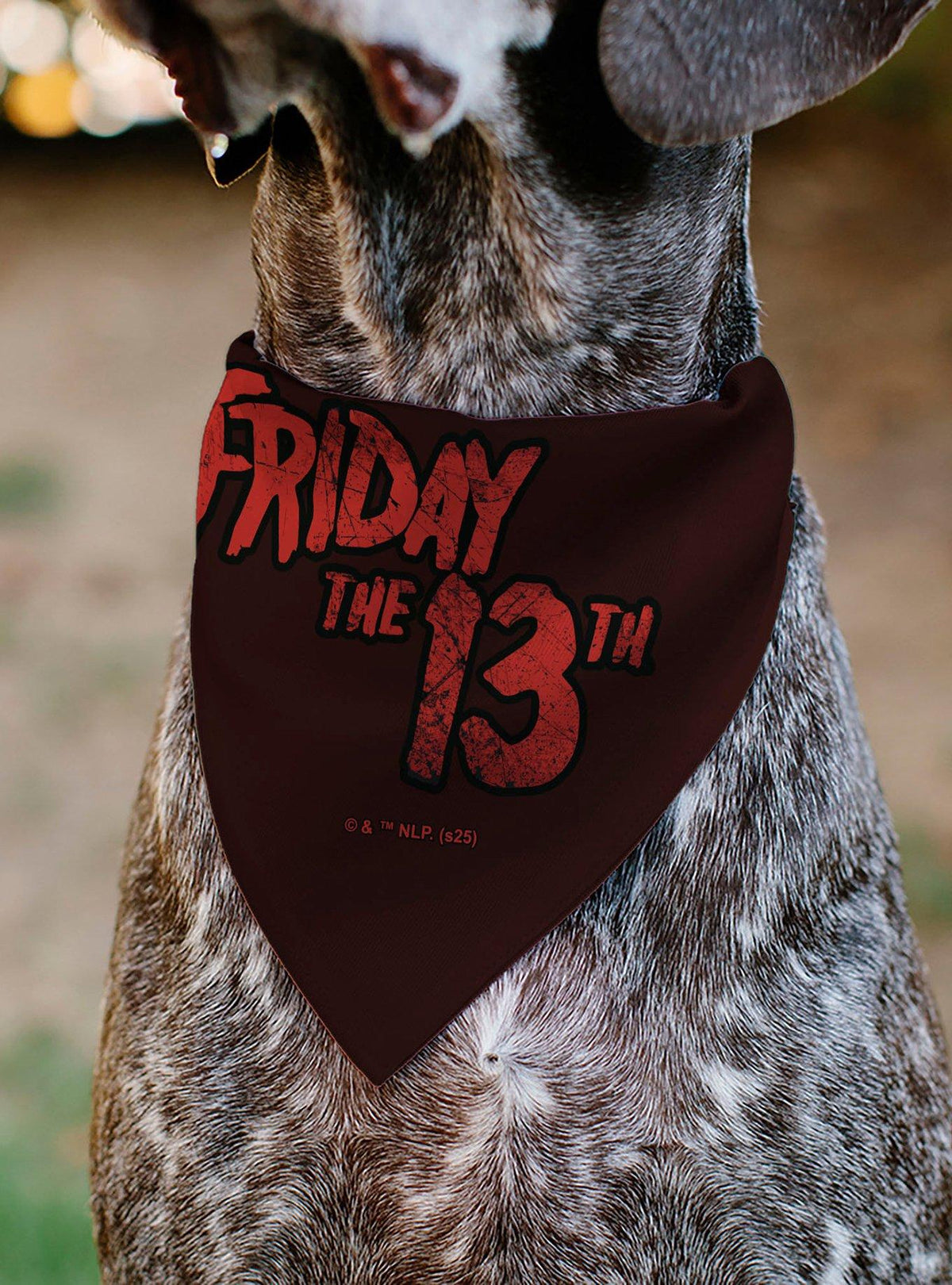 Bandana para mascota Viernes 13 con máscara de Jason