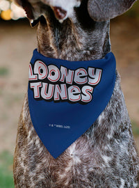 Bandana Looney Tunes para mascota con personajes apilados