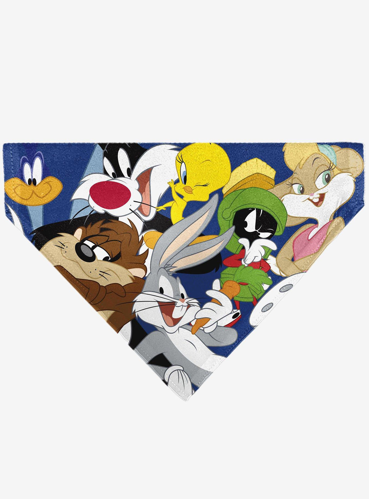 Bandana Looney Tunes para mascota con personajes apilados