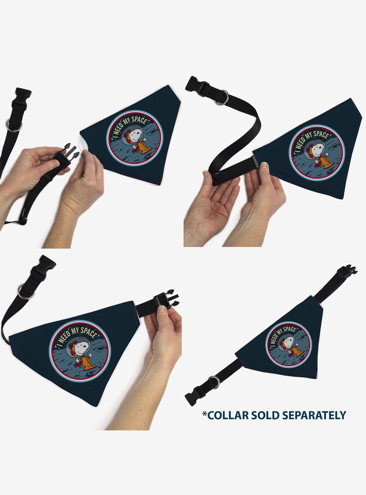 Bandana para mascota Peanuts: Snoopy astronauta