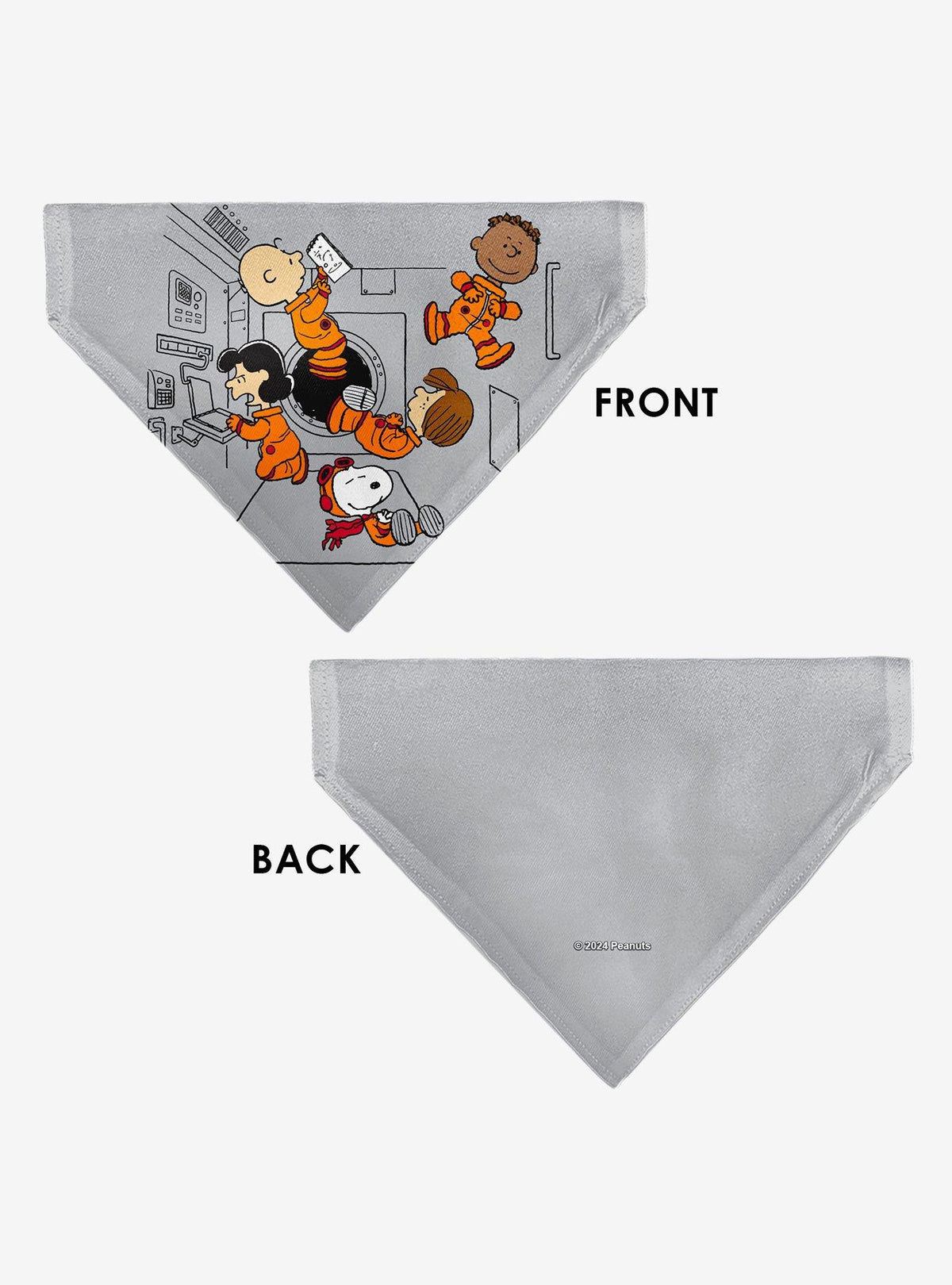 Bandana para mascota Peanuts con astronautas flotantes