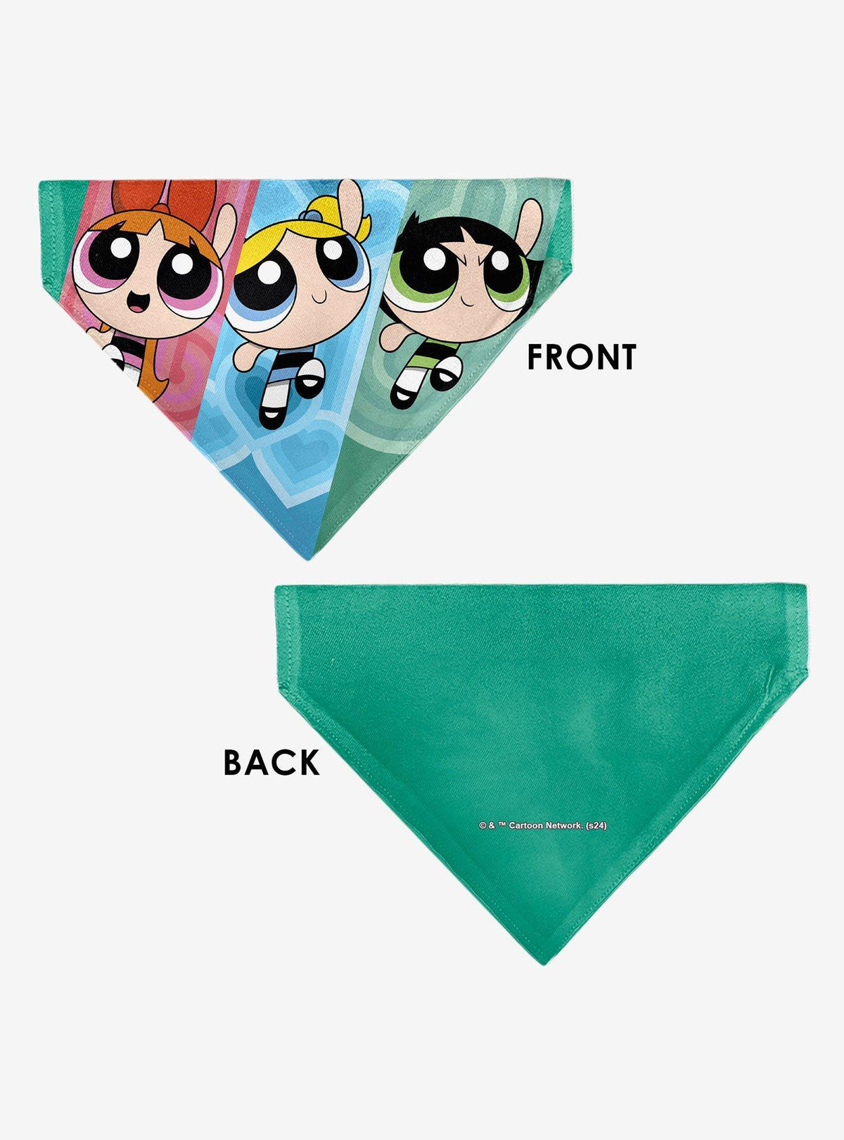 Bandana para mascota Las Chicas Superpoderosas en vuelo