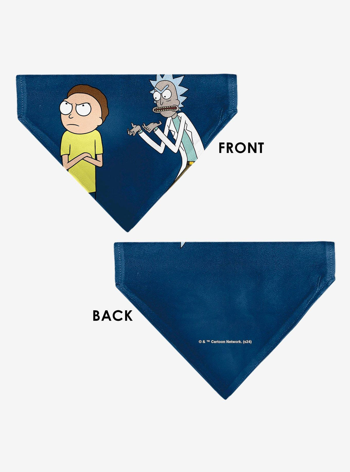 Bandana para mascota Rick and Morty con brazos cruzados
