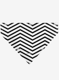 Bandana para mascota Barbie negra con corazones y chevrón