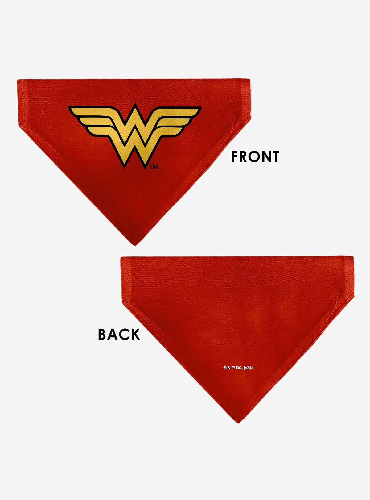 Bandana para perro Wonder Woman con logo WW
