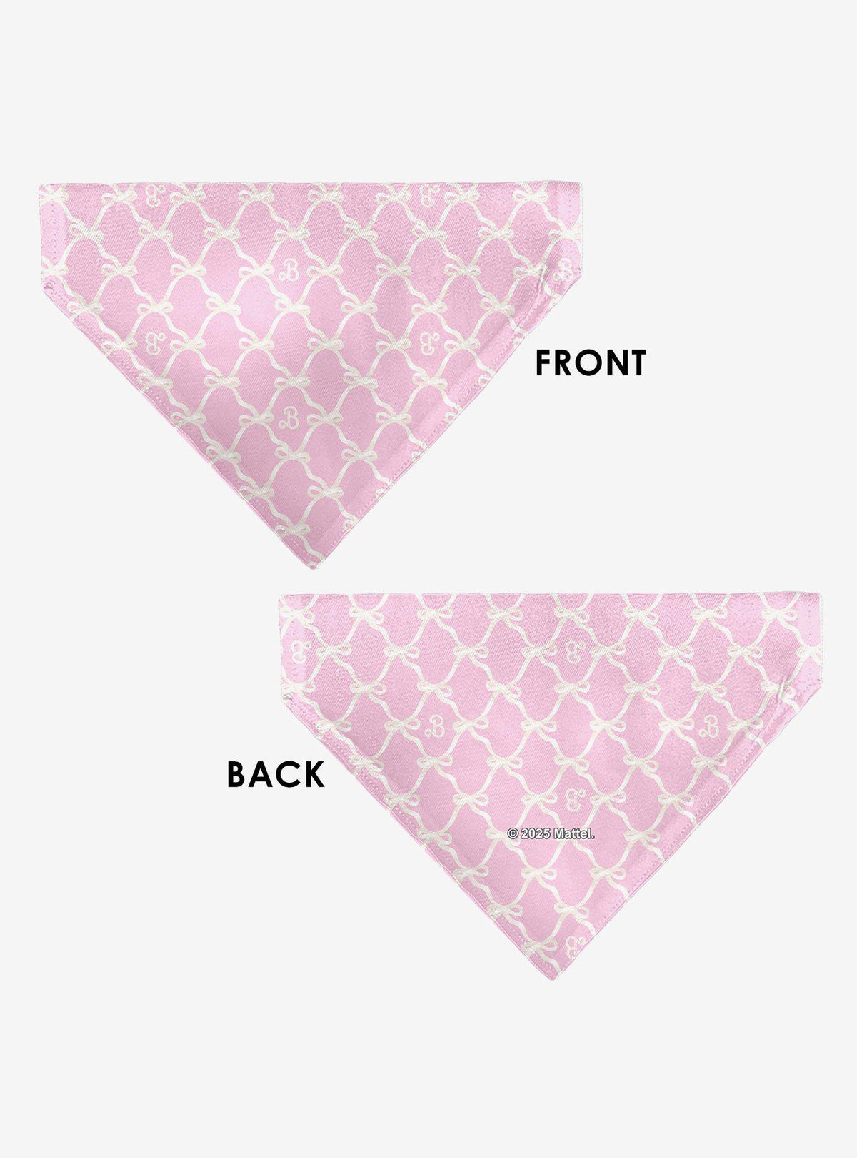 Bandana para mascota Barbie con lazo y monograma B