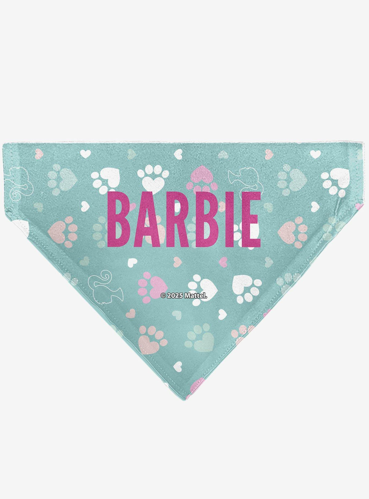 Bandana para mascota Barbie con huellas